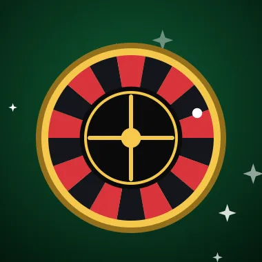 Live Casino Live casino tile with a roulette wheel